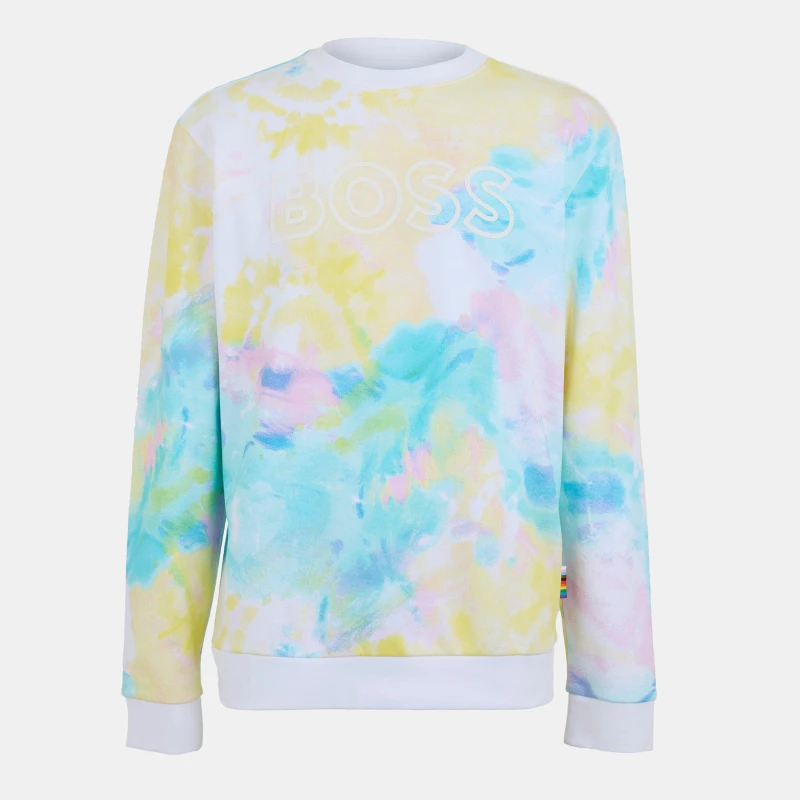 Image of Boss Mens Crew Sweater White male XS