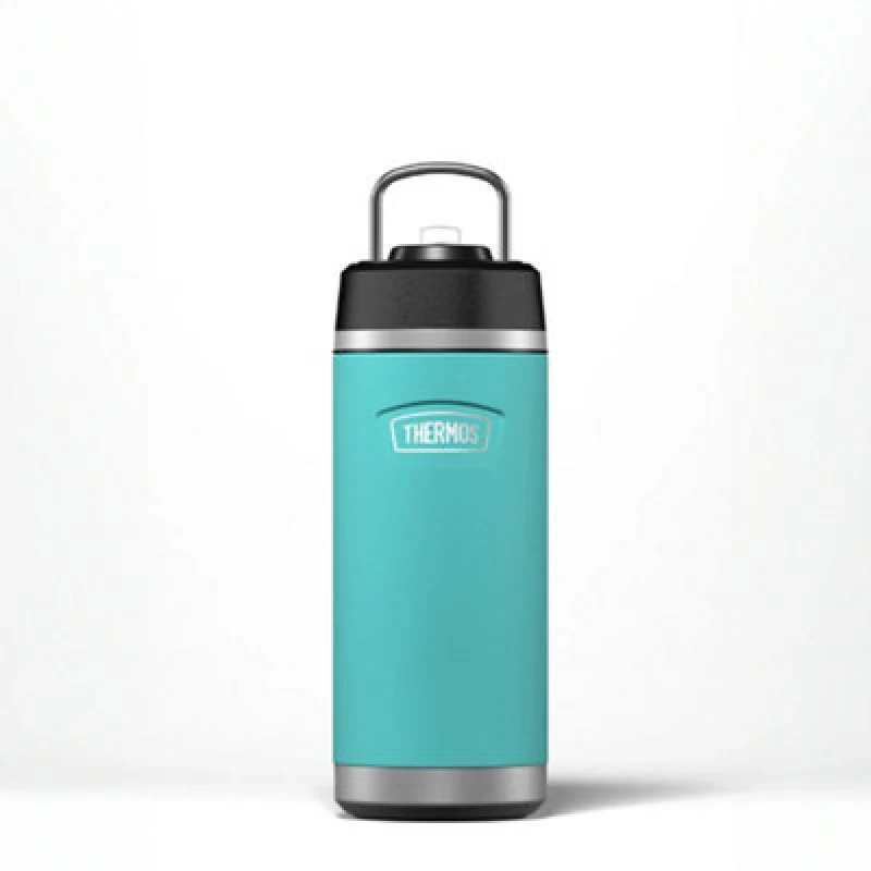 Image of Thermos Icon Series 530ml Flip Straw Water Bottle - Aqua Blue in Teal Teal Unisex