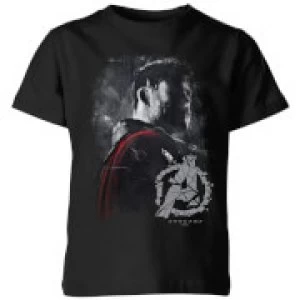 Image of Avengers Endgame Thor Brushed Kids T-Shirt - Black - 7-8 Years