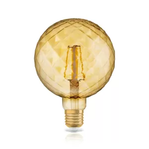 Image of Osram Vintage 1906 LED 40W Pinecone Gold Filament Bulb