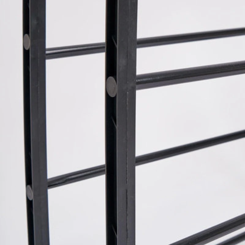 Image of OHS OHS Multi Level Shoe Storage Home Space Organiser Shelving Rack in Black One Size Unisex 5055915010250