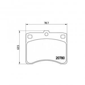Image of Front Brake Pad Set BREMBO P 16 003