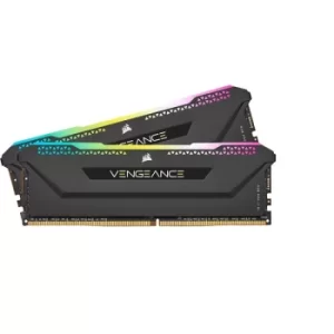 Image of RGB Pro SL Corsair Vengeance 16GB Memory Kit (2 x 8GB), DDR4, 3200MHz (PC4-25600), CL16, XMP 2.0, Black, Ryzen Optimised