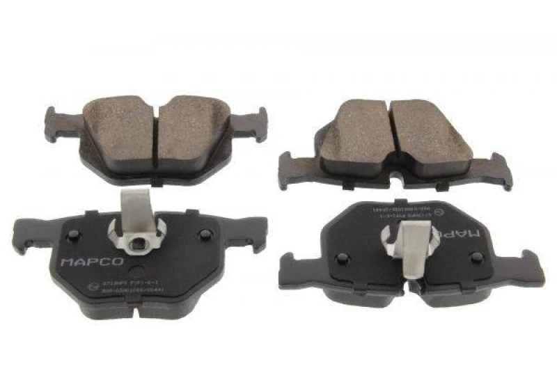 Image of RIDEX 402B1198 Brake pad set Rear Axle, prepared for wear warning indicator Brake Pad Set,disc brake (402)