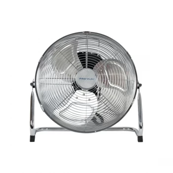 Image of Pro-Elec 20" High Velocity Chrome Floor Standing Fan 3 Speed Settings UK Plug