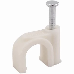 Image of Select Hardware Cable Clips Round 4 - 5mm 30 Pack