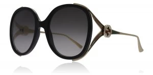 Image of Gucci GG0226S Sunglasses Black / Gold 001 56mm