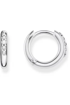Image of Ladies Thomas Sabo Rose Gold Plated Sterling Silver Glam & Soul Medium Hinged Hoop Earrings CR613-643-14