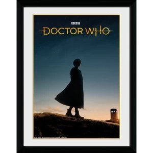 Image of Doctor Who 13th Doctor Silhouette Framed Collector Print