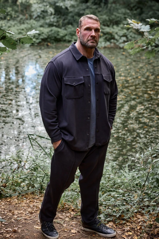 Image of BadRhino BadRhino Men Textured Jersey Joggers in Black Size: 2X-large Black XXL Male 5063111854950