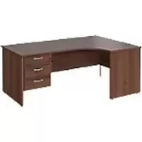 Image of Dams International Right Hand Ergonomic Desk MP18ERP3W 1,800 x 1,200 x 725 mm