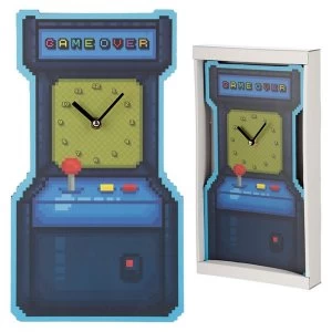 Image of Retro Arcade Game Shaped Wall Clock