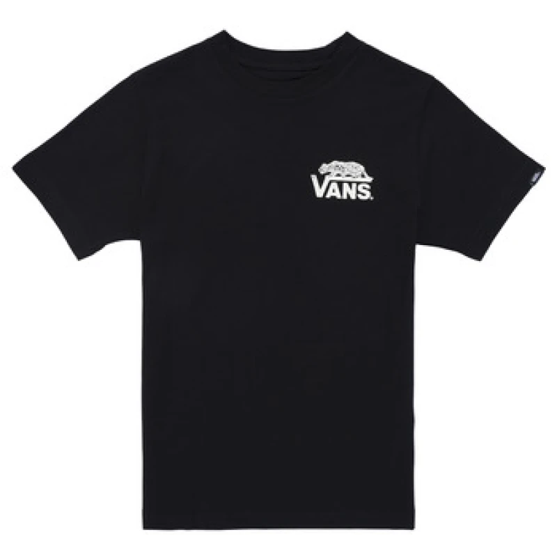 Image of Vans Sneaky SS boys's Children's T shirt in Black