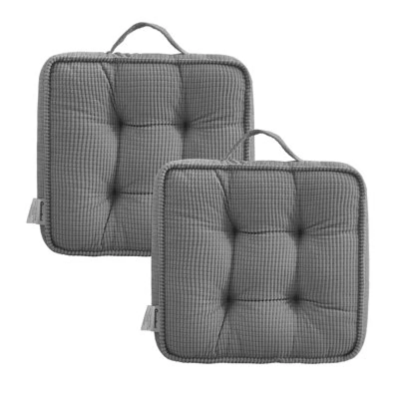 Image of Ezysleep Ezysleep Outdoor / Indoor Set of 2 Seat Cushions in Grey Size: 40cm x 40cm Grey 40cm x 40cm Unisex 0721545366320