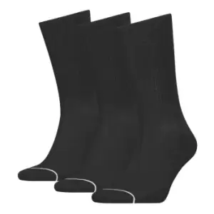 Image of Calvin Klein Athletic Socks 3 Pack Mens - Black