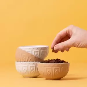 Image of Mason Cash Cane Collection Set of 4 Food Prep Bowls Beige