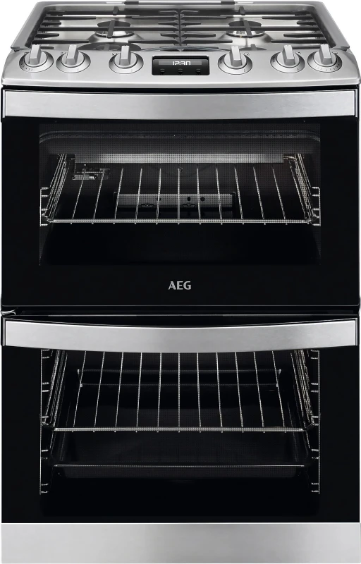 Image of AEG CGB6131ACM 60cm Gas Cooker with Fixed rate grill - Stainless Steel - A Rated