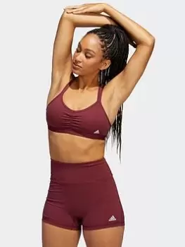 Image of adidas Yoga Essentials Light-support Bra, Red Size M Women