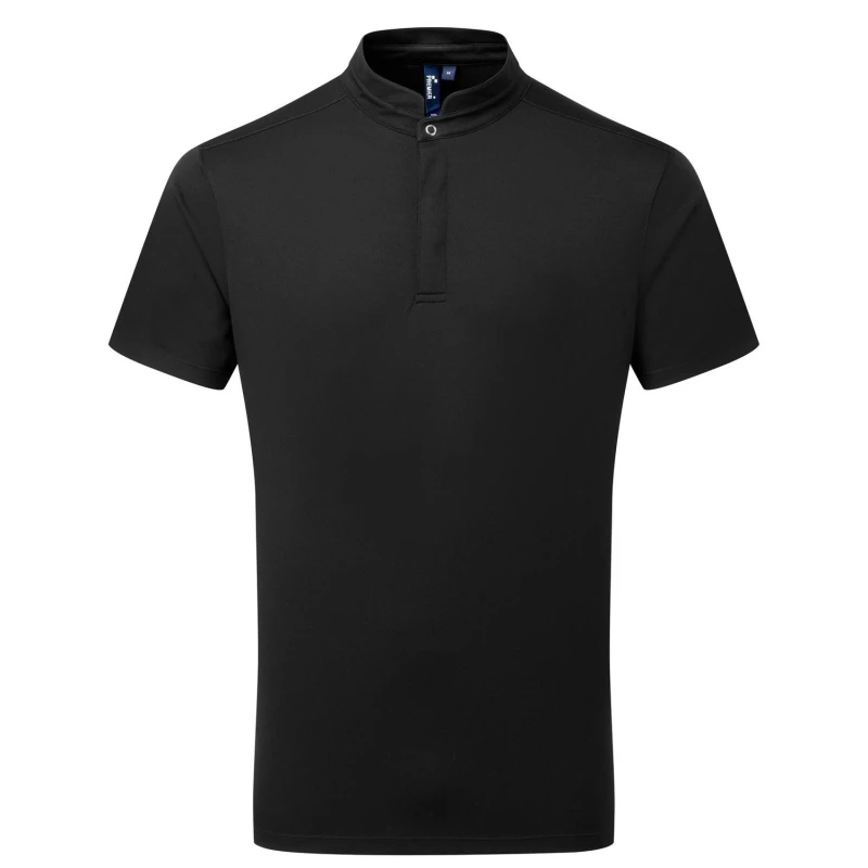 Image of Premier Premier Men Coolchecker Chef Shirt in Black Size: X-Small Black XS Male 5063703679336