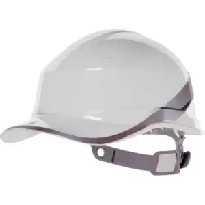 Image of Venitex Hi-Vis Baseball PPE Safety Helmet (Pack of 2) (One Size) (White) - White