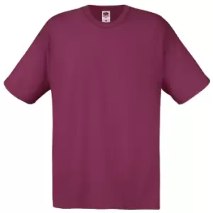 Image of Fruit Of The Loom Mens Screen Stars Original Full Cut Short Sleeve T-Shirt (XL) (Burgundy)