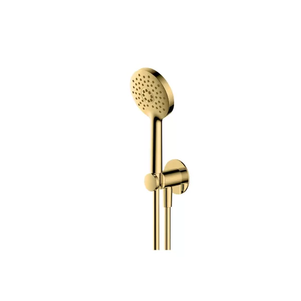 Image of RAK Petit Round Wall Mounted Shower Set - Brushed Gold