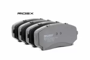 Image of RIDEX Brake pad set MAZDA,MITSUBISHI,FORD USA 402B0548 7T432001AA,7T4Z2001A,7T4Z2V001AA 7U2J2C452AA,8T432200BA,BT432001AB,BT4Z2001B,EHY23328Z,4605B541