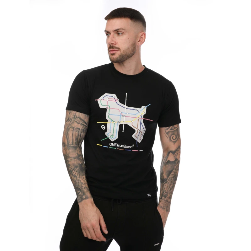 Image of One True Saxon Station T-Shirt - Black S