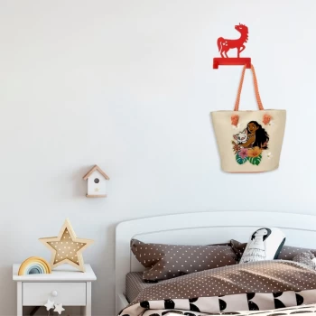 Image of Unicorn - Red Red Metal Wall Hook