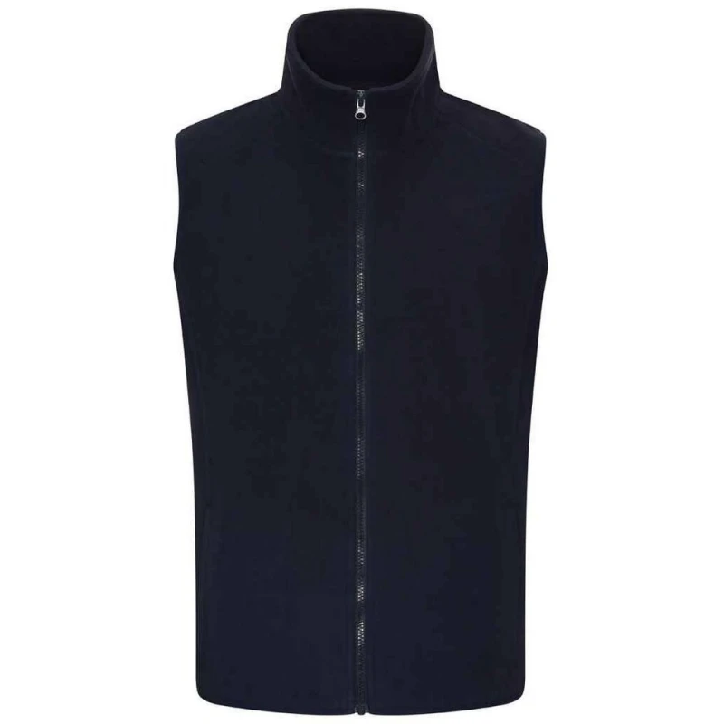 Image of PRO RTX Mens Fleece Gilet in Navy Size: XS Navy Male XS