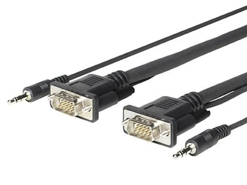 Image of Vivolink PROVGAMCS1.8 video cable adapter 1.8 m VGA (D-Sub) + 3.5mm Bl