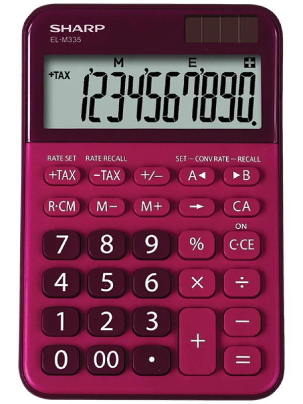 Image of Sharp EL-M335 calculator Desktop Basic Red