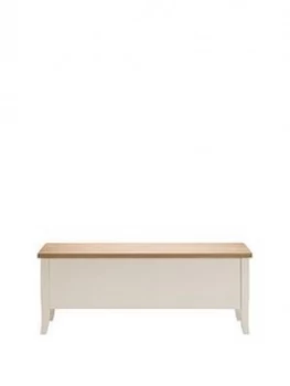 Image of Julian Bowen Davenport Solid Wood And Oak Veneer Storage Bench