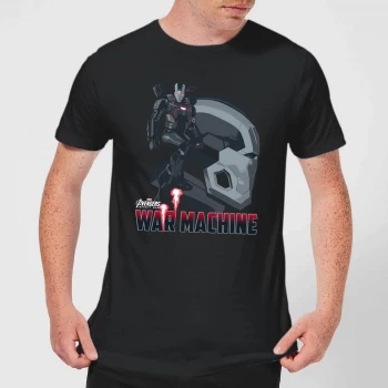 Image of Avengers War Machine Mens T-Shirt - Black - 4XL - Black