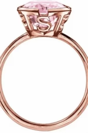 Image of Ladies Thomas Sabo Sterling Silver Size K.5 Ring TR2035-633-9-50
