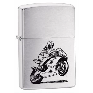 Image of Zippo Motorcycle Lighter Brushed Chrome
