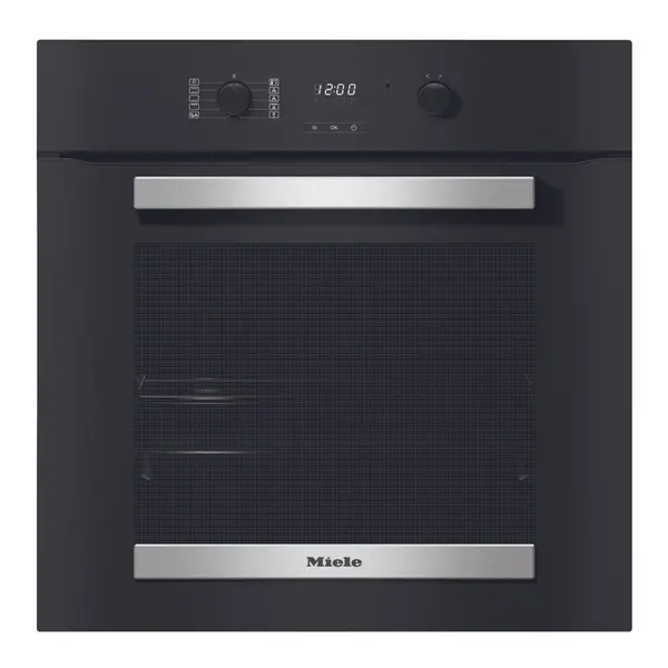 Image of Miele H2455B Electric Single Built-In Oven - Clean Steel H2455B Black