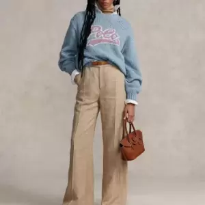 Image of Polo Ralph Lauren Logo Intarsia-Knit Jumper - L