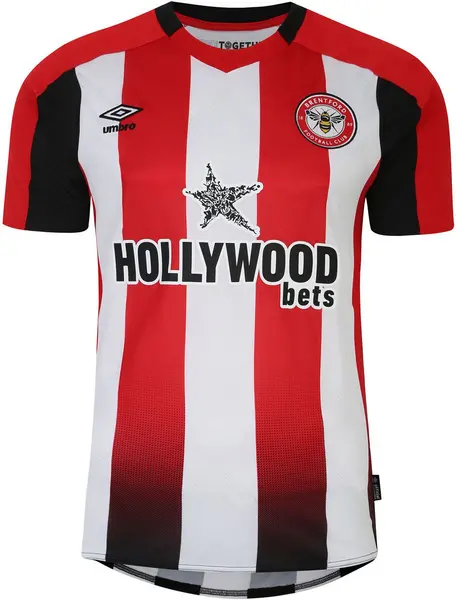 Image of Brentford FC Home shirt Jersey multicolour