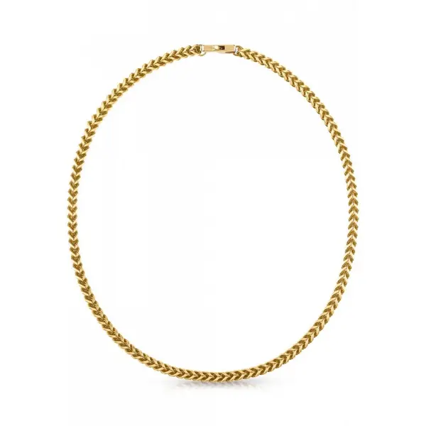 Image of Guess Jewellery Mens Gold Plated 21" Foxtail Chain Necklace
