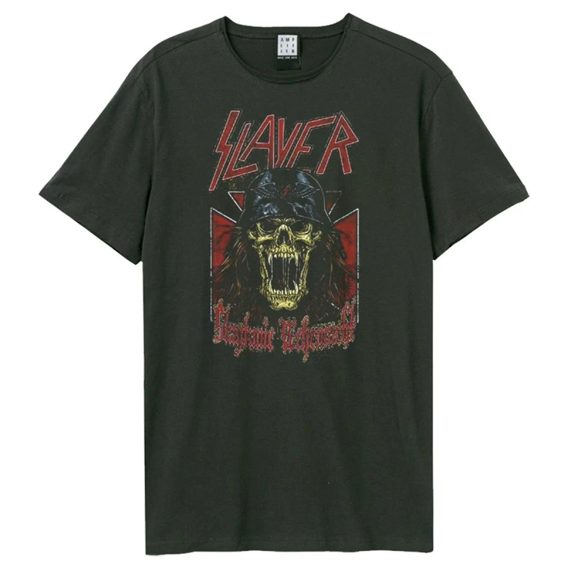 Image of Amplified Amplified Men Hell Slayer T-Shirt in Charcoal Size: Small Charcoal S Male 5063574874823
