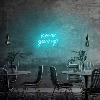 Image of Never Give Up - Blue Blue Wall Lamp