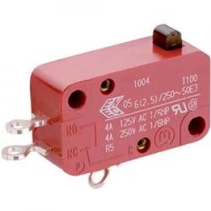 Image of Microswitch 250 V AC 6 A 1 x OnOn Marquardt 100