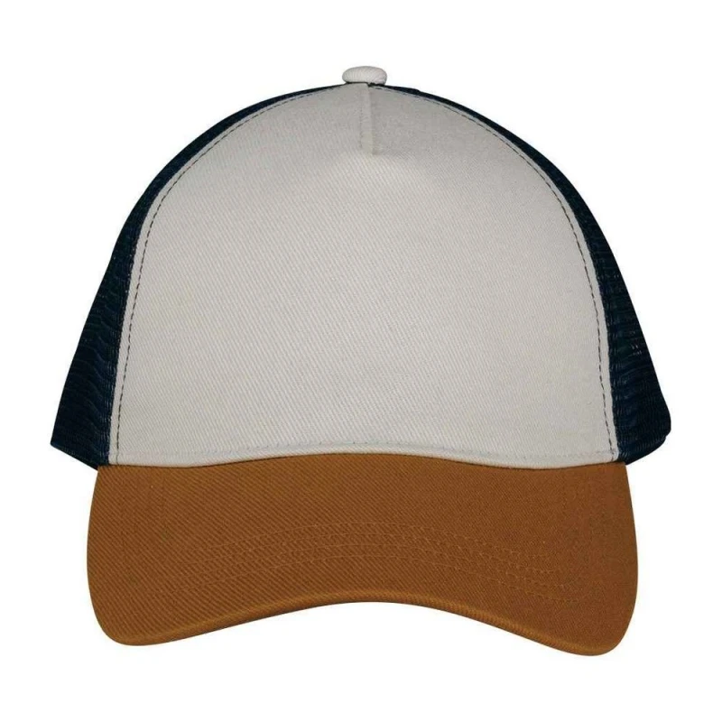 Image of Native Spirit Womens 5 Panel Trucker Cap in Cream Cream Female One Size
