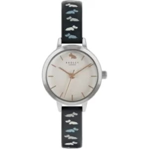 Image of Ladies Radley Ink Leather Strap Watch