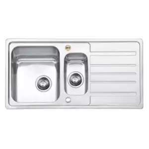 Image of Bristan Index Easyfit Sink 1.5 Bowl Stainless Steel Universal - 293398