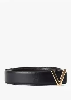 Image of Valentino Bags Mens Ginkgo Bis Belt Set In Nero/Moro