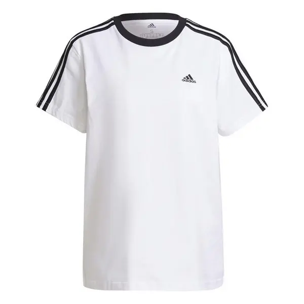Image of adidas 3 Stripe T-Shirt - White 2XL