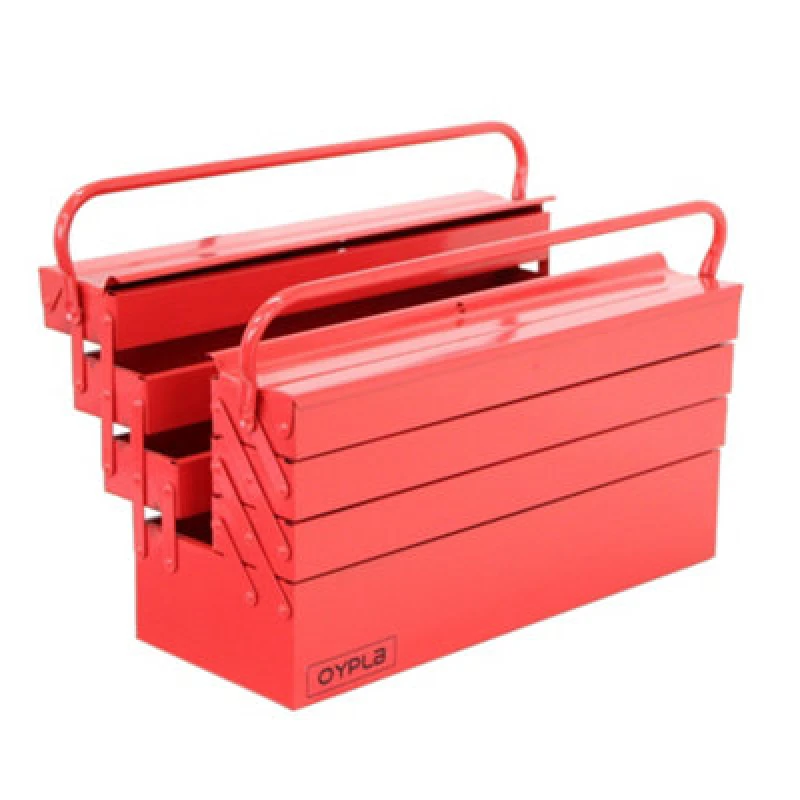 Image of Oypla 4 Tier 7 Tray Heavy Duty Metal Cantilever Tool Box 21" / 530mm