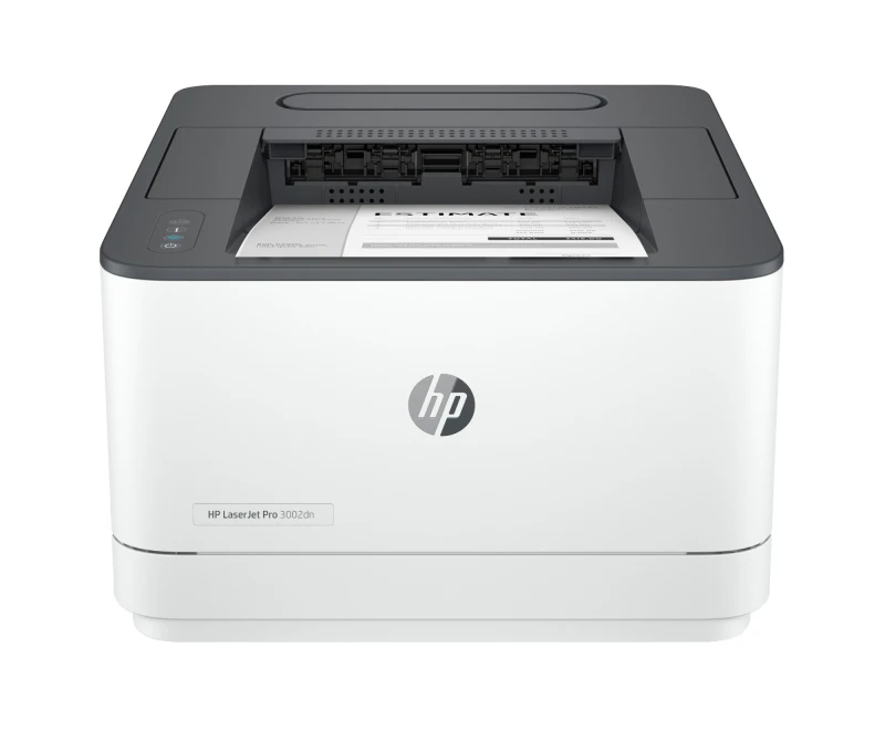 Image of HP LaserJet Pro 3002dn Black and white Printer. Ethernet Only; Duplex
